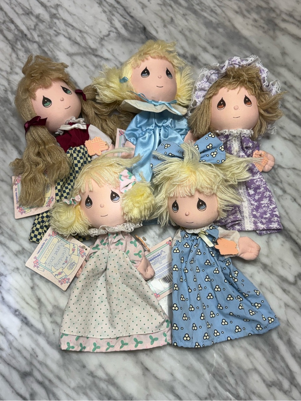 Applause, Precious Moments, Friendship Puppet Dolls, 1990